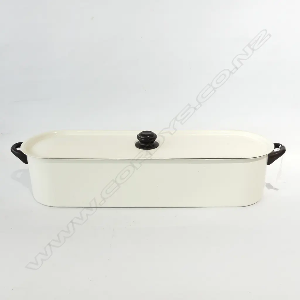 LG WHITE ENAMEL FISH STEAMER L. 680MM Image 1++