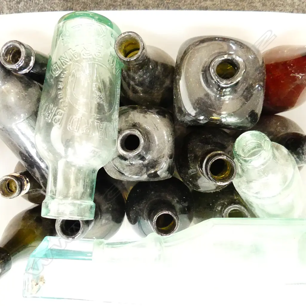 BIN OF OLD COLONIAL BOTTLES Image 1++