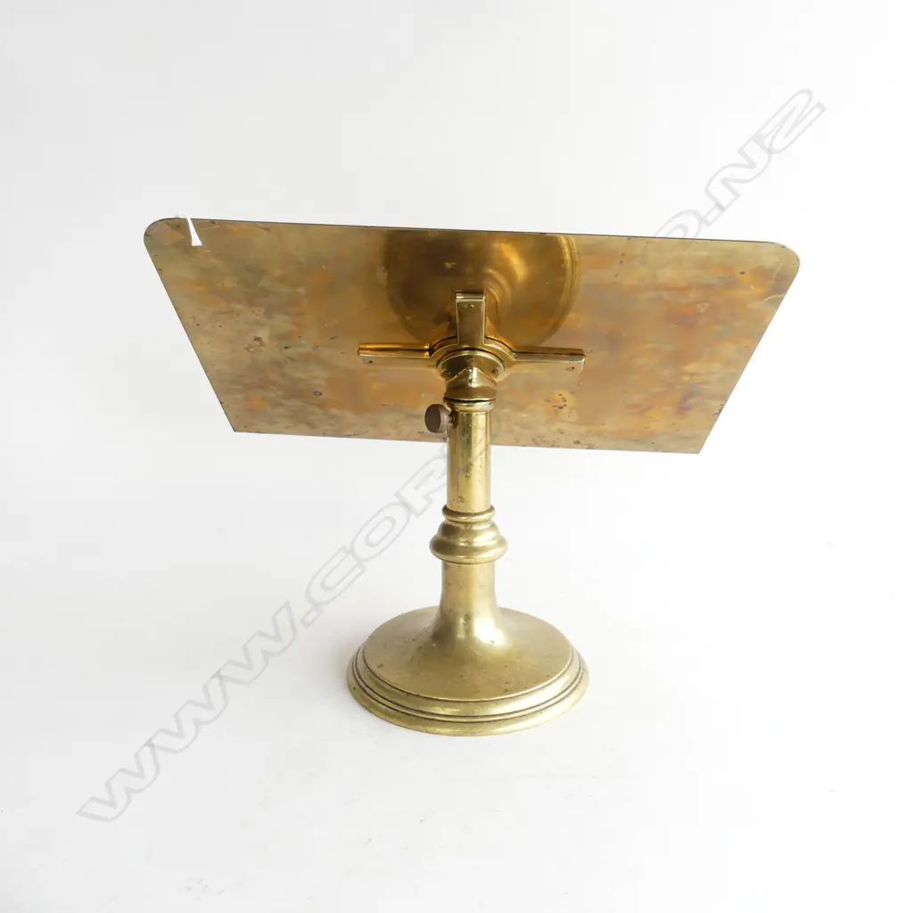 VINTAGE BRASS BOOK HOLDER W.355mm Image 1++