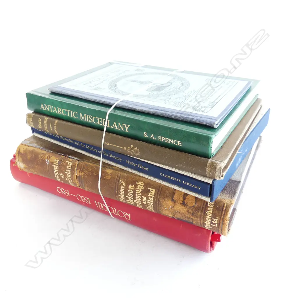 6 BOOKS: ROTORUA 1880-1980 Ltd.Ed. + Encyclopedia nz Vol.5 + Pioneer Adventures + Antarctic etc Image 1++