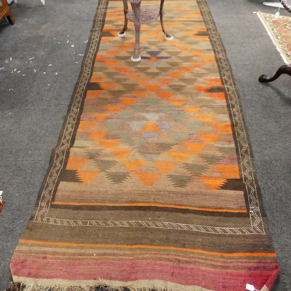 SEMI ANTIQUE KELIM RUG 3600 x 1250mm Image 1++