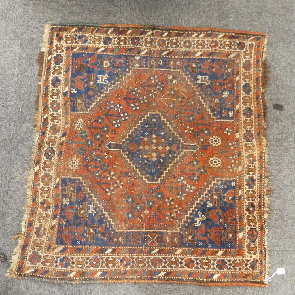 ANTIQUE AFGHAN RUG 1100 X 1250MM Image 1++