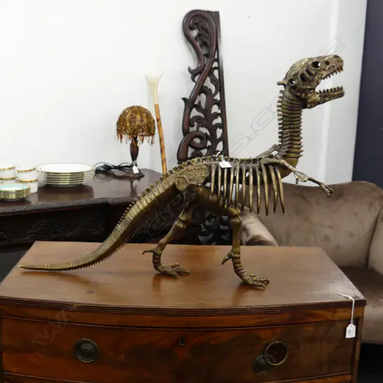 BRONZE DINOSAUR L. 970MM