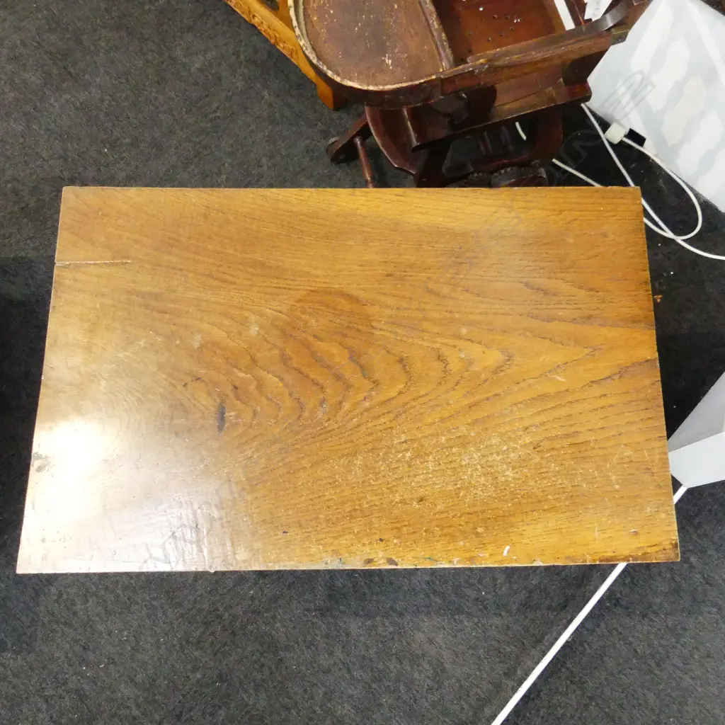 GEORGIAN OAK SIDE TABLE WITH DRAWER 765x480x745mm Image 1++