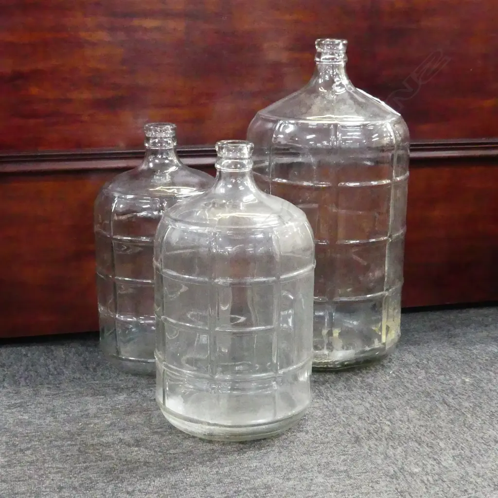 3 CARBOY BOTTLES  H. 580 & 2X 400MM Image 1++