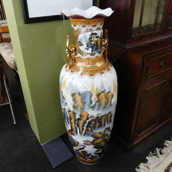 PR VERY LARGE CHINESE FLOOR VASES H.1300 / 1400mm