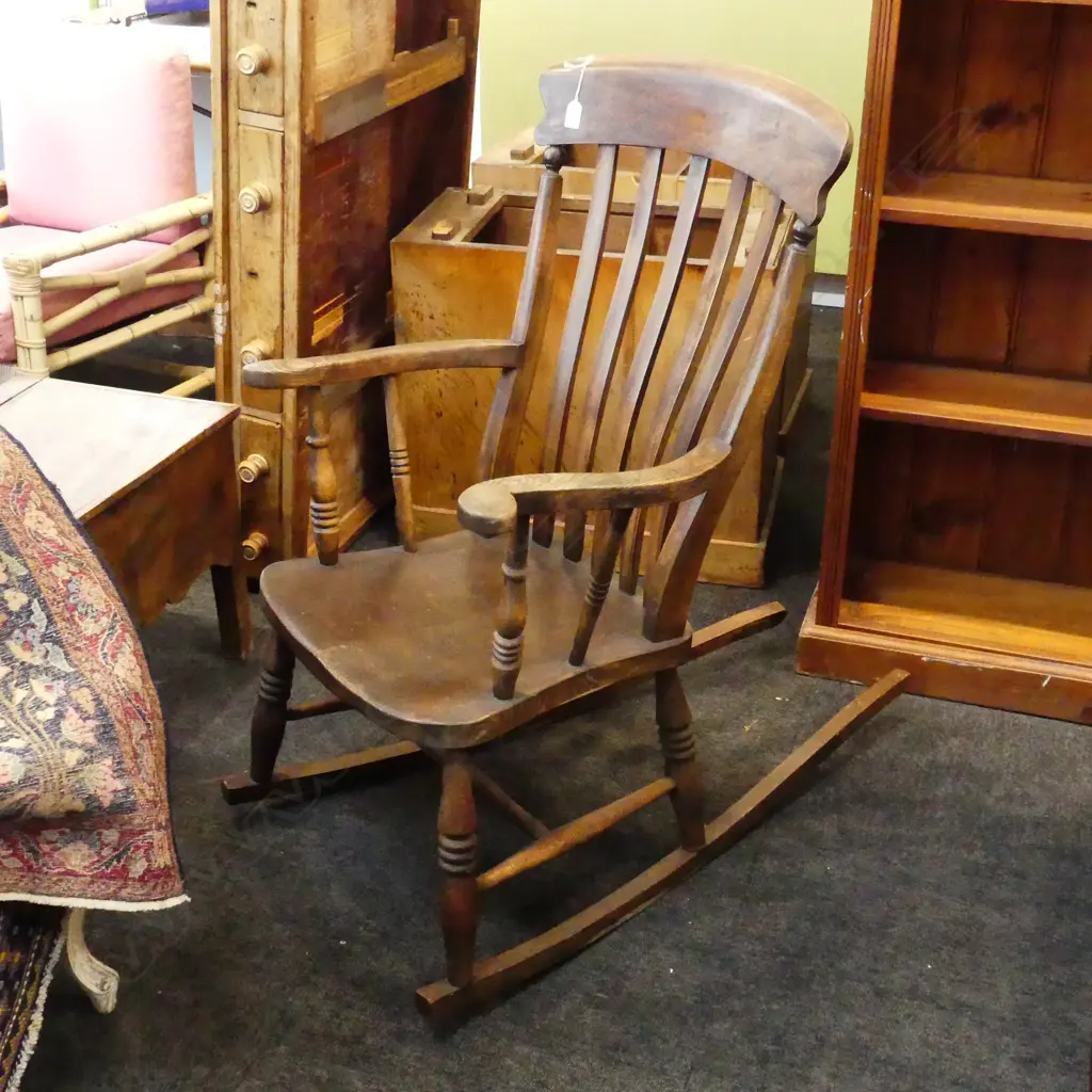 A SHROPSHIRE ARMCHAIR ROCKER Image 1++