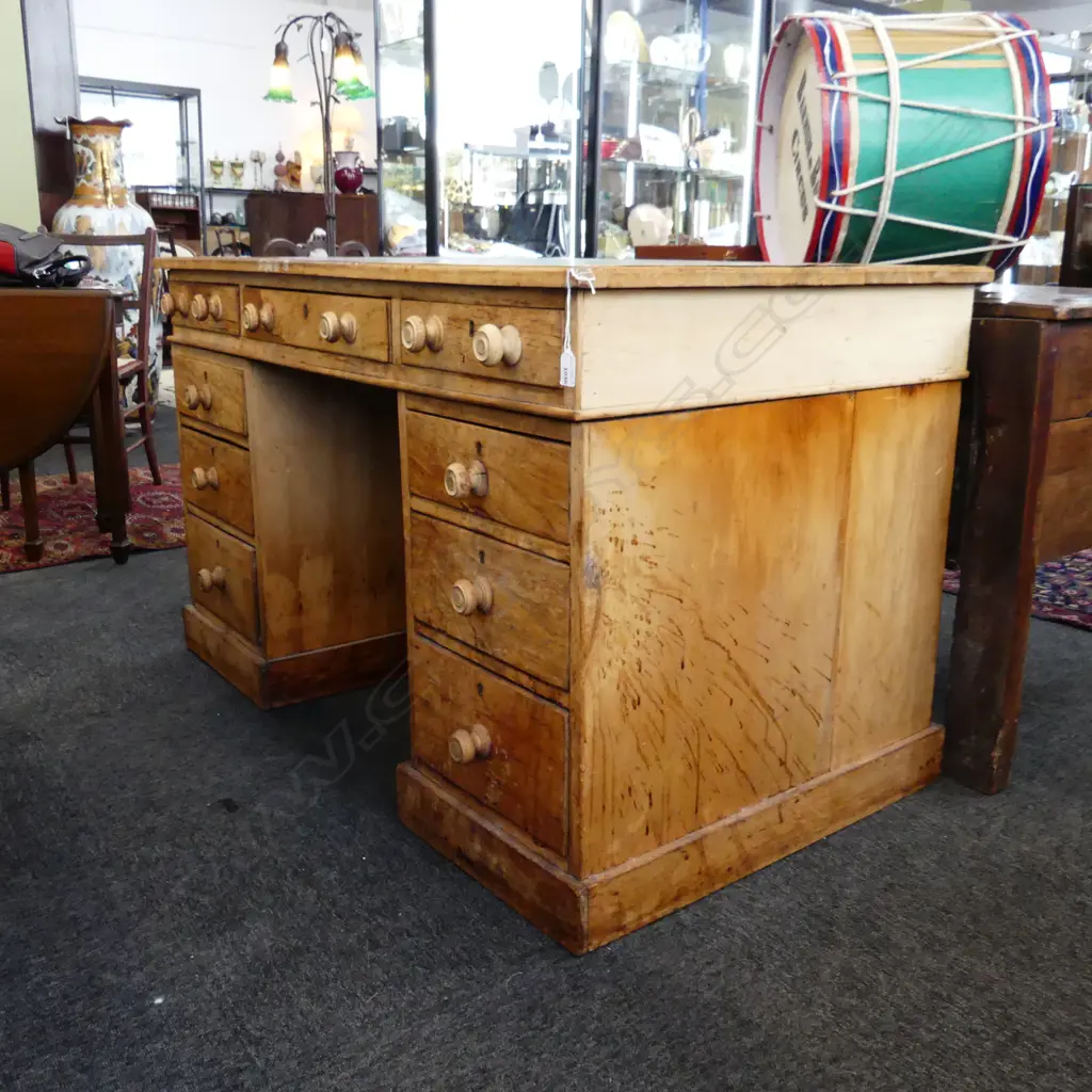 DOUBLE PEDESTAL PARTNERS DESK 1285x720x775mm Image 1++