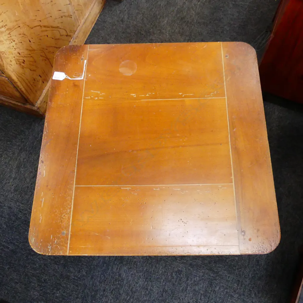 ELM & FRUITWOOD FRENCH COUNTRY ANTIQUE STYLE LOW TABLE. H.600 x 460mm (borer) Image 1++