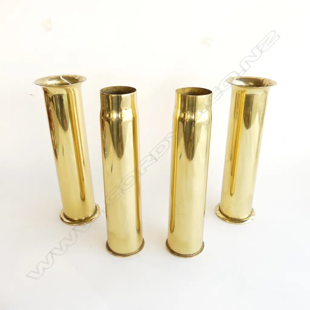 2 PRS BRASS SHELL CASINGS H.305mm Image 1++
