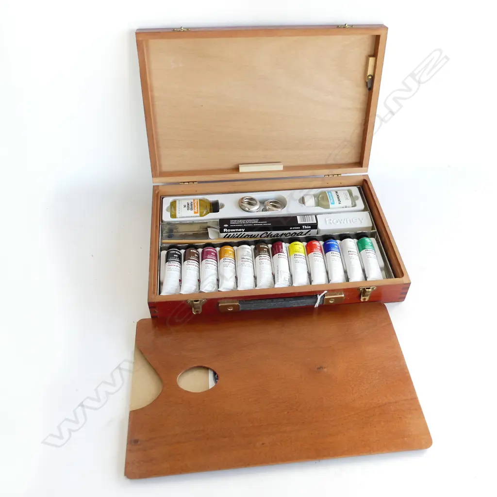 DALER-ROWNEY BOXED OIL PAINT SET AS NEW W.400mm Image 1++