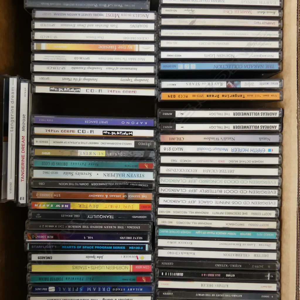 BOX LOT 0F 60+ CDS MAINLEY NEW AGE MUSIC Image 1++
