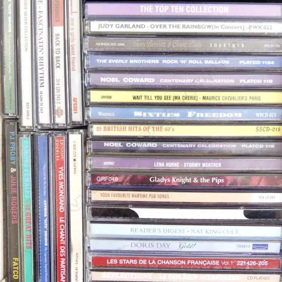 BOX OF 30+ CD's 1940'S +50's + 60's 'THE DAYS OF ROMANCE'
