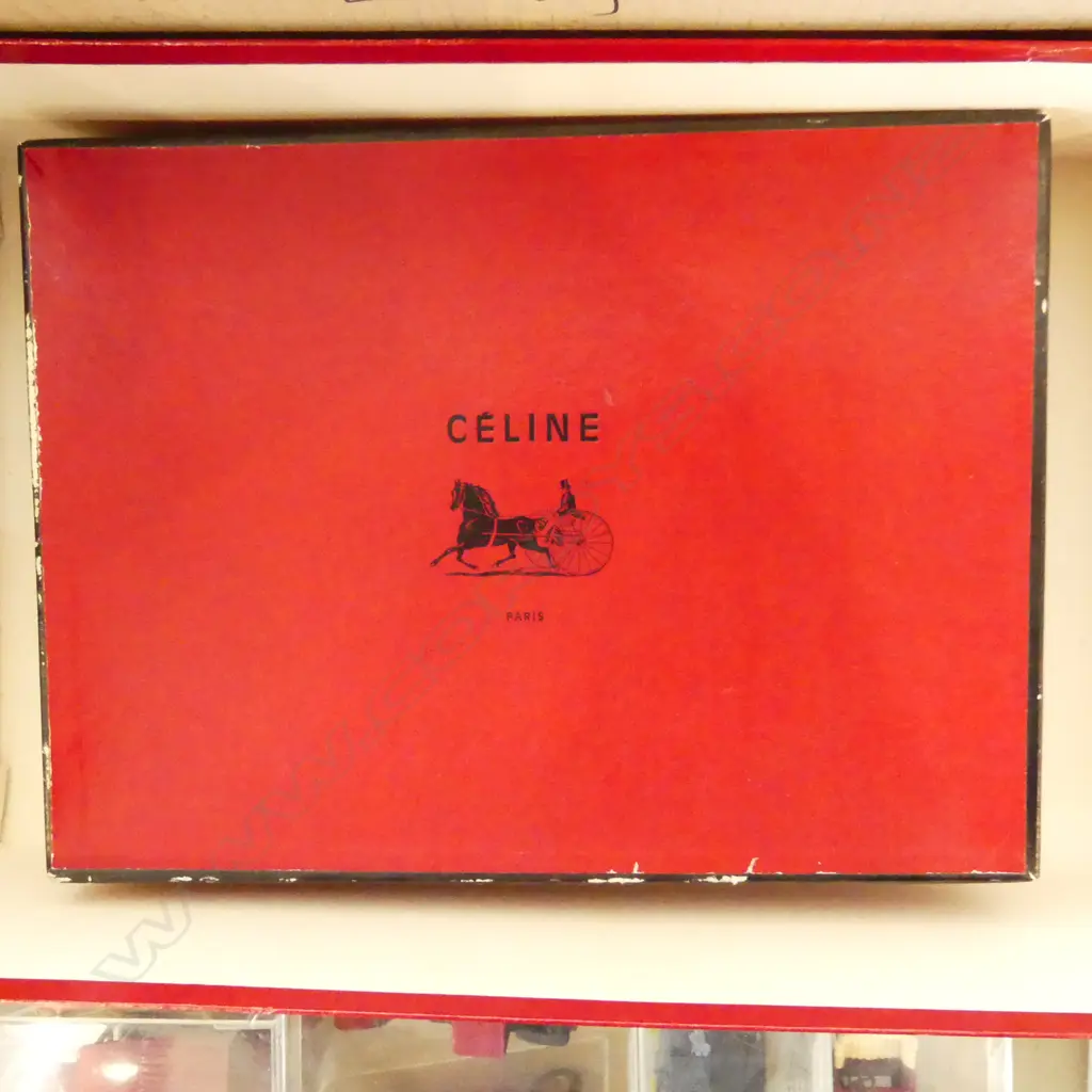 BOX WITH 5 PRS LEATHER GLOVES, ASST VINTAGE TIES & SCARF INCL HERMES + VINTAGE HAT  Image 1++