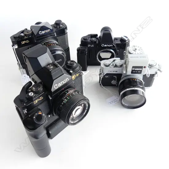 BOX OF 4 CANON CAMERAS