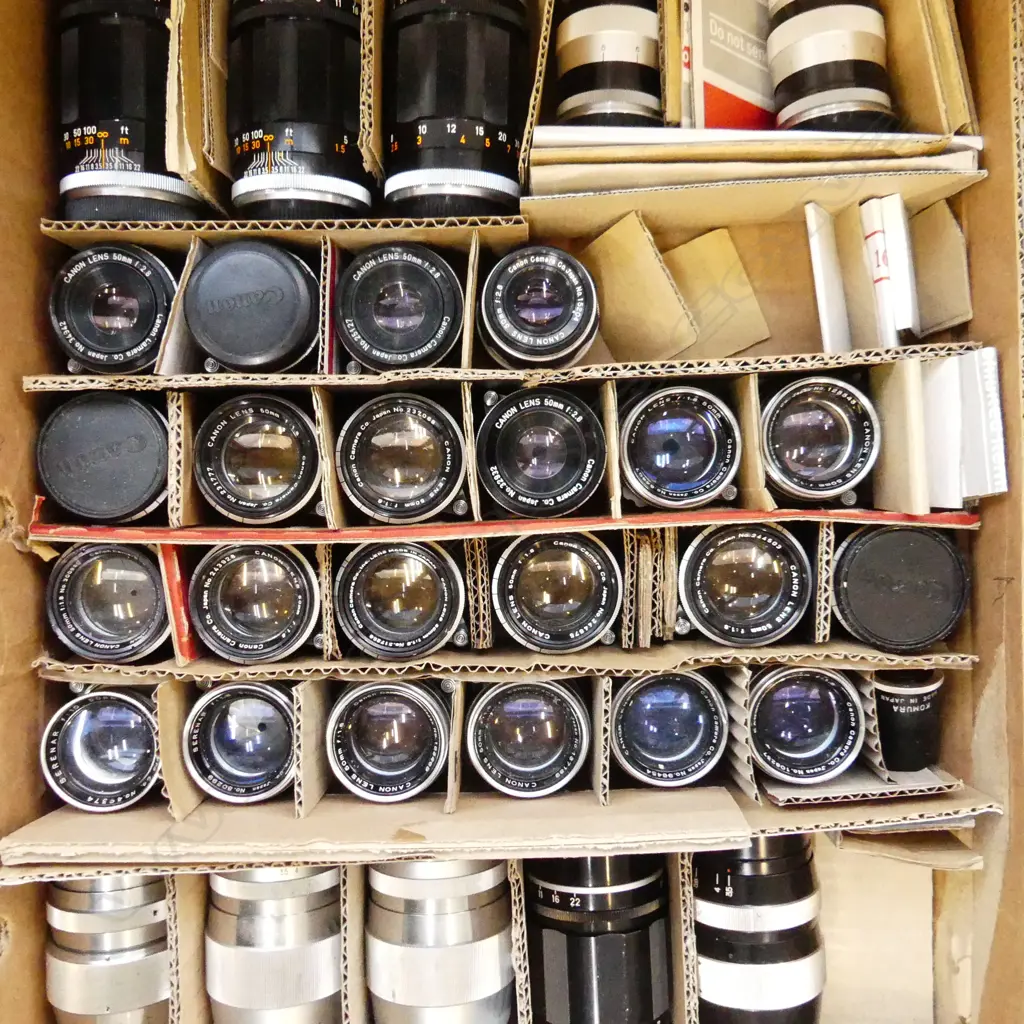BOX LOT CAMERA LENSES Image 1++
