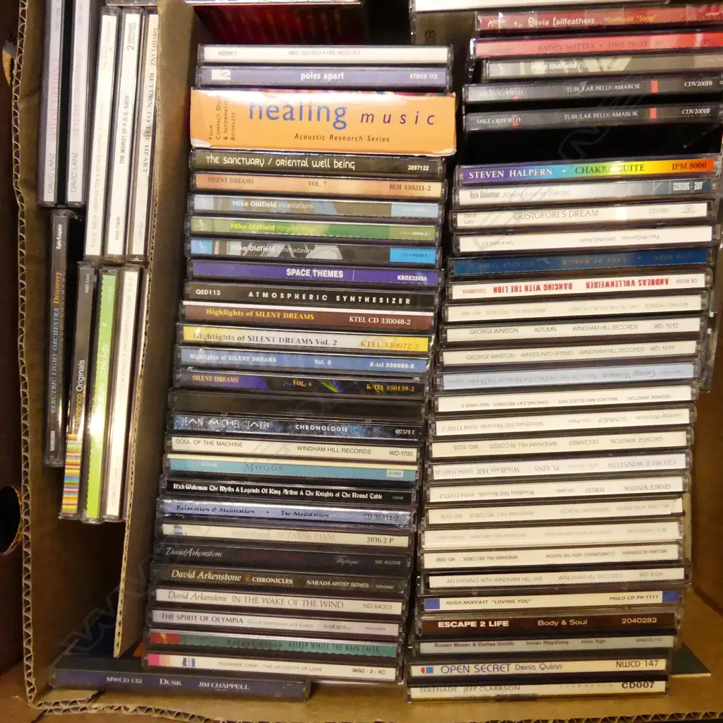 BOX LOT OF 70 + CDS NEW AGE MUSIC ETC Image 1++