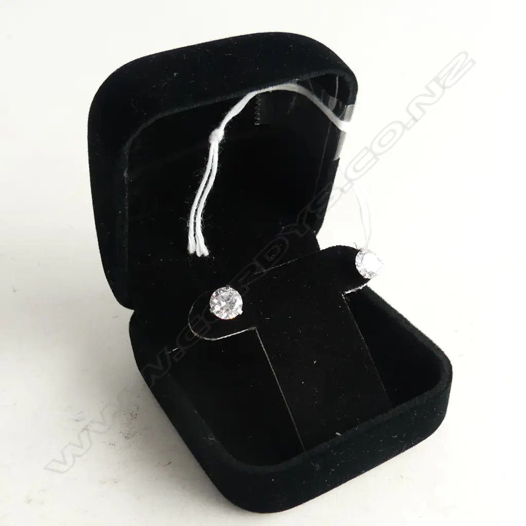 PR STEEL CZ  FASHION STUD EARRINGS? OR OTHER Image 1++