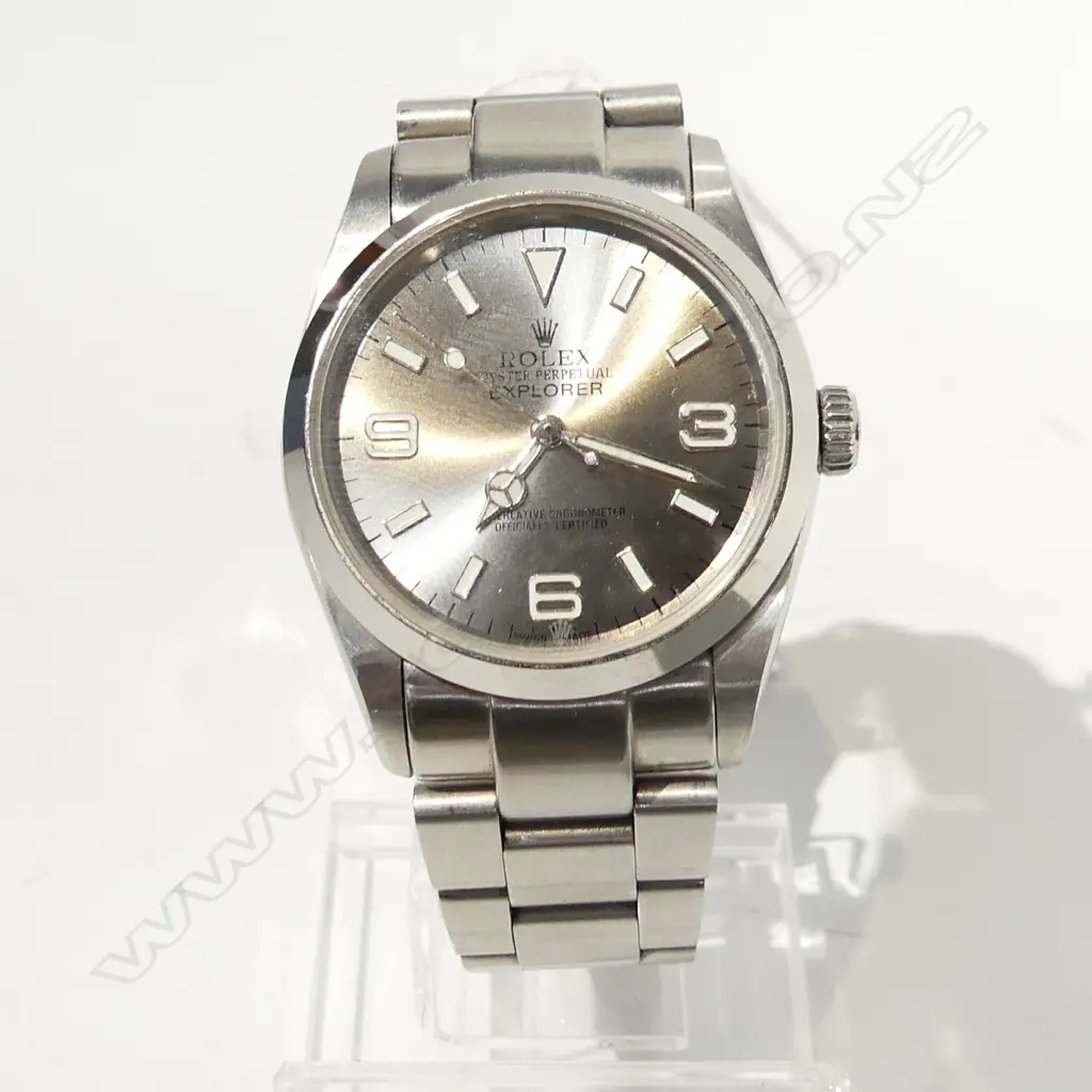 COPY R***X EXPLORER SILVER FACE AUTOMATIC WATCH, METAL STRAP, WORKING  Image 1++