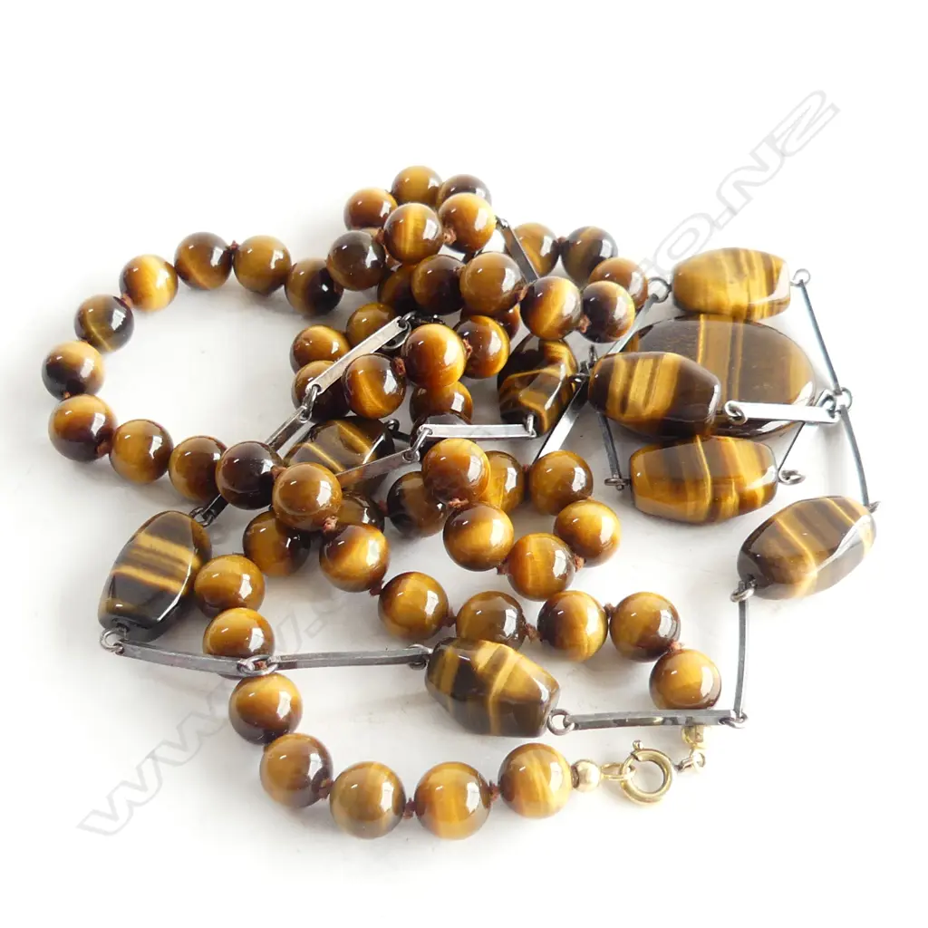 2 TIGERS EYE NECKLACES & PENDANT Image 1++