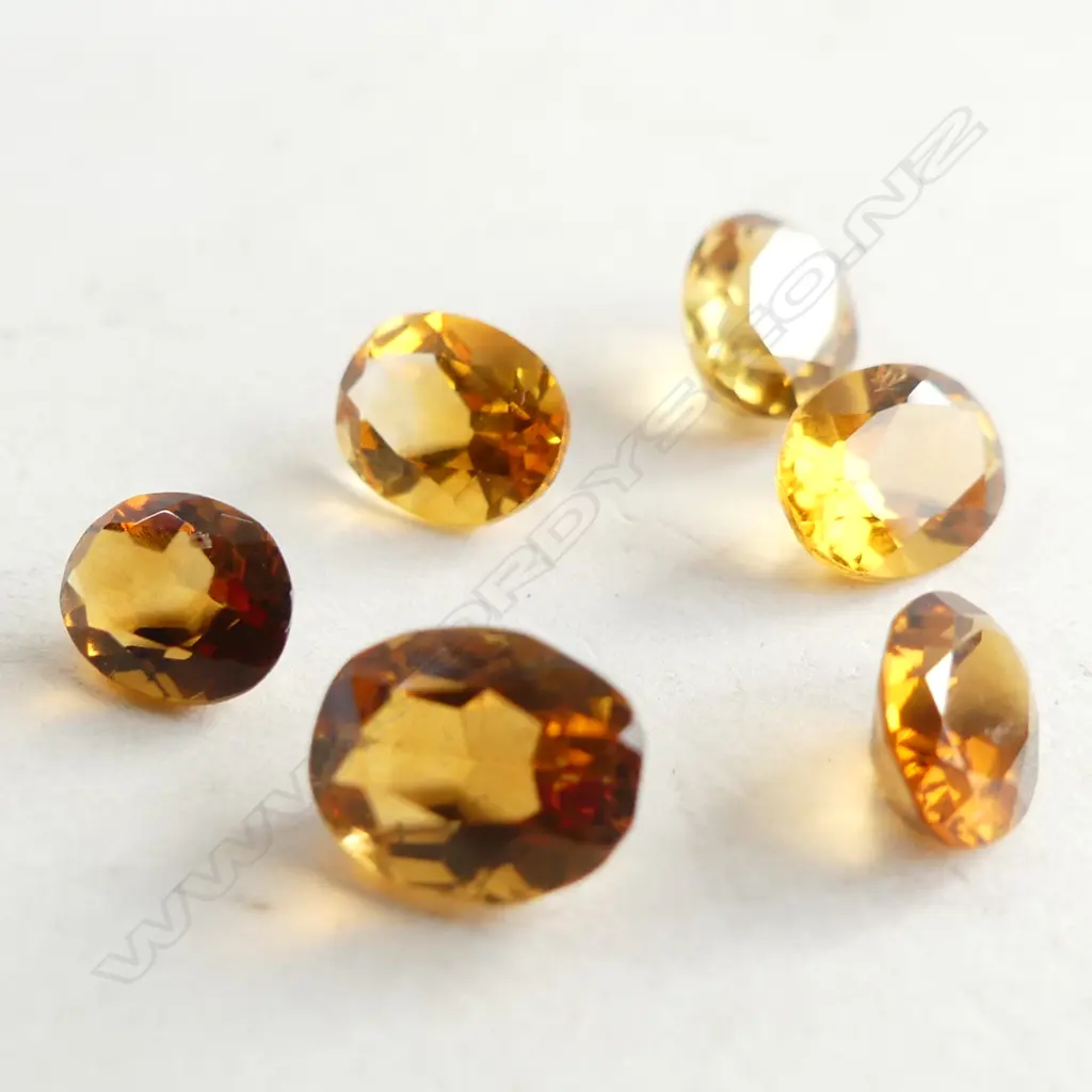 BOX 6 OVAL FACETED CITRINE, 10CT Image 1++