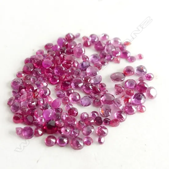 BAG 10CT FACETED RUBIES  