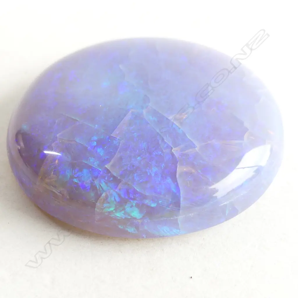 LG VINTAGE BLACK OPAL, AGE RELATED CRAZING, COLLECTORS PIECE, DIA 35MM. 74.36CT  Image 1++