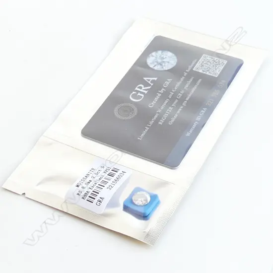 MOISSANITE GEMSTONE, 2CT - WITH GRA REPORT