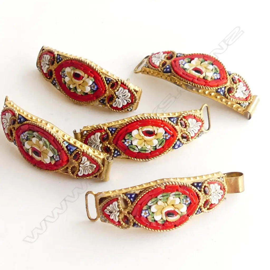 MOSAIC BROOCH + 4 OTHER PCS FROM MOSAIC BRACELET FAULTS Image 1++