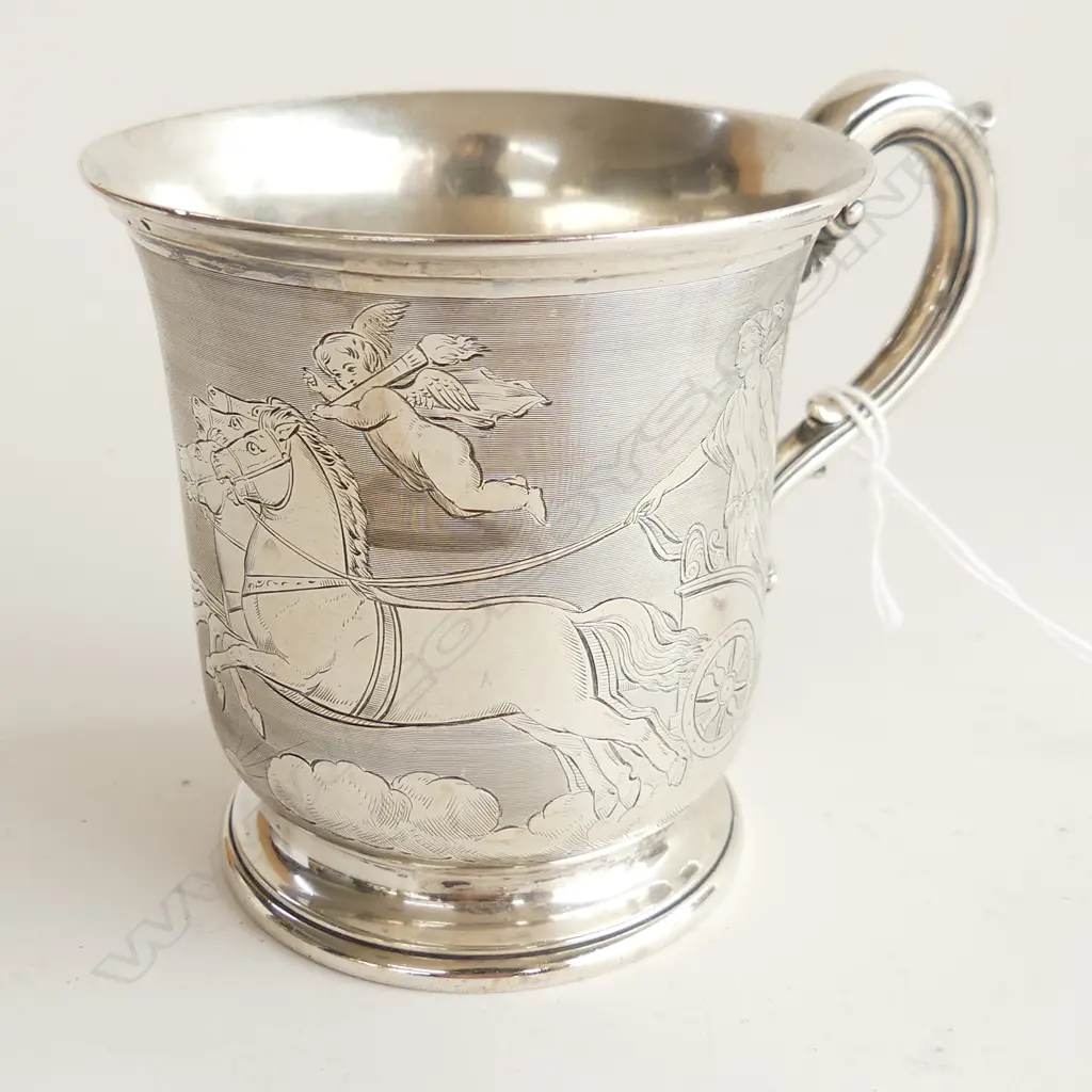 STG SILVER CHRISTENING CUP 'JUDY'; LONDON 1848 166 GRAMS Image 1++