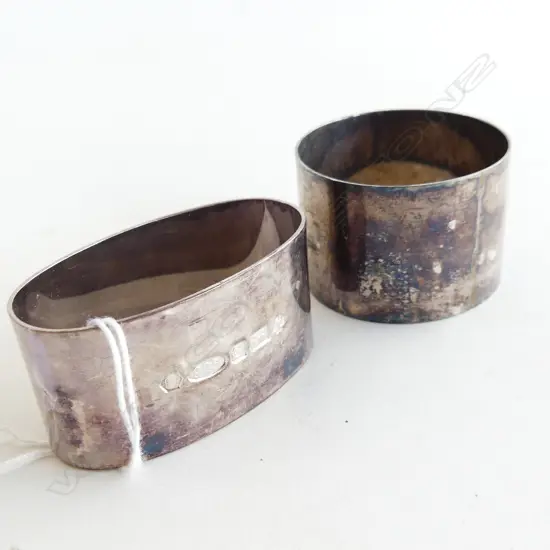 2 925 STG SILVER NAPKIN RINGS 68 GRAMS