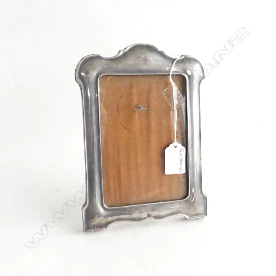 SILVER PHOTO FRAME WOOD STRUT BACK Birmingham 1915 H.200mm 