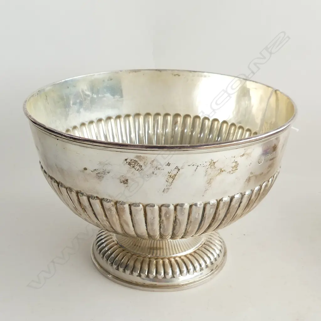 LG STG SILVER BOWL LONDON 1908 210mm dia 492 GRAMS Image 1++
