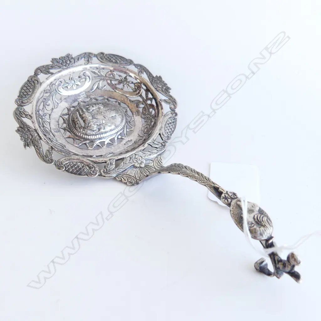 EUROPEAN SILVER PIERCED SPOON 57 GRAMS Image 1++