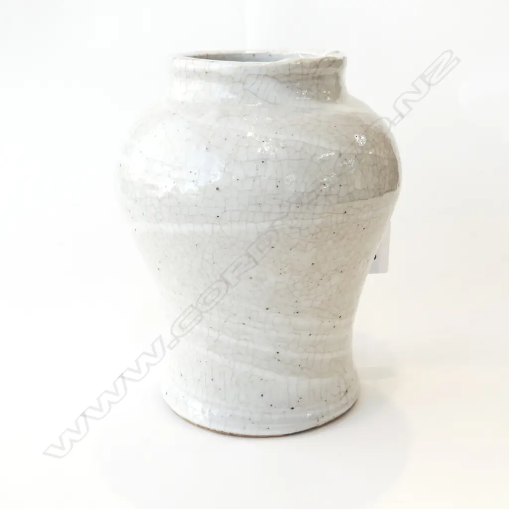OLD CHINESE VASE w. CRACKLE GLAZE H.160mm Image 1++