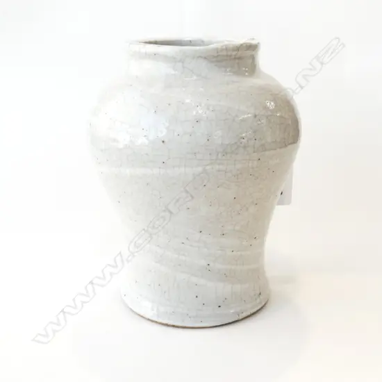 OLD CHINESE VASE w. CRACKLE GLAZE H.160mm