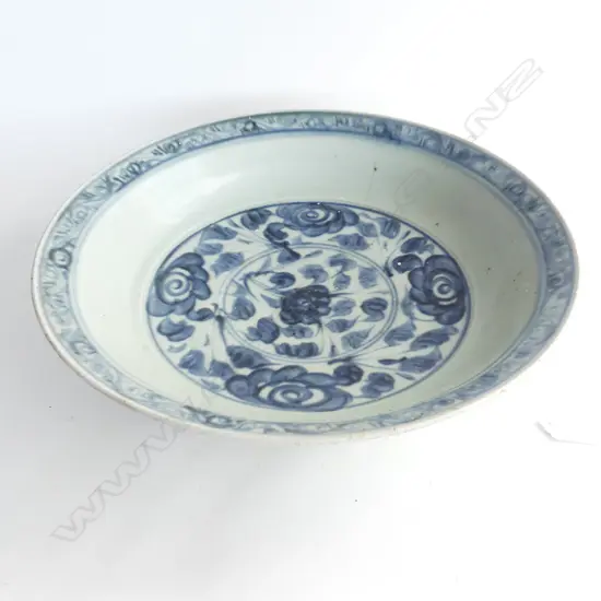 LG OLD CHINESE B/W BOWL 335mm dia