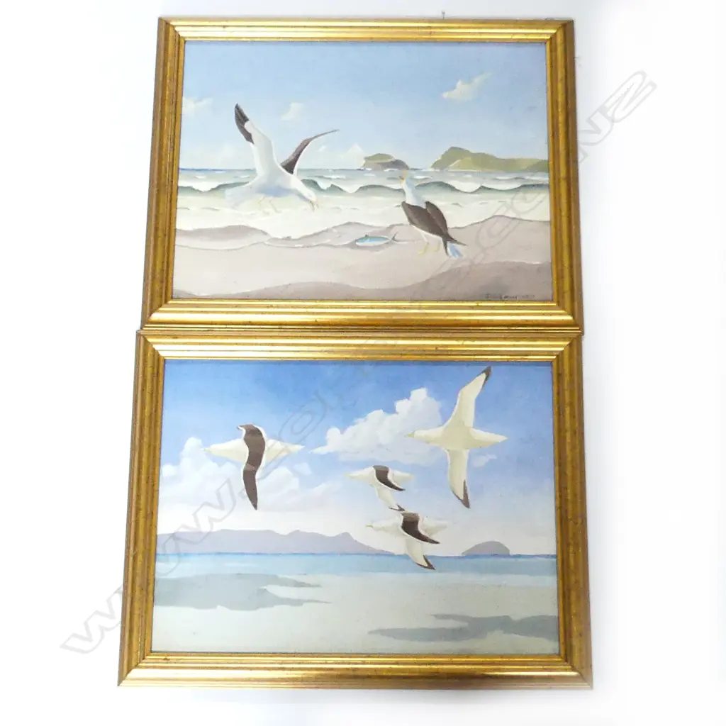 PR J.E LAWFORD OIL ON BOARD, SEAGULLS H.300 x 400mm Image 1++