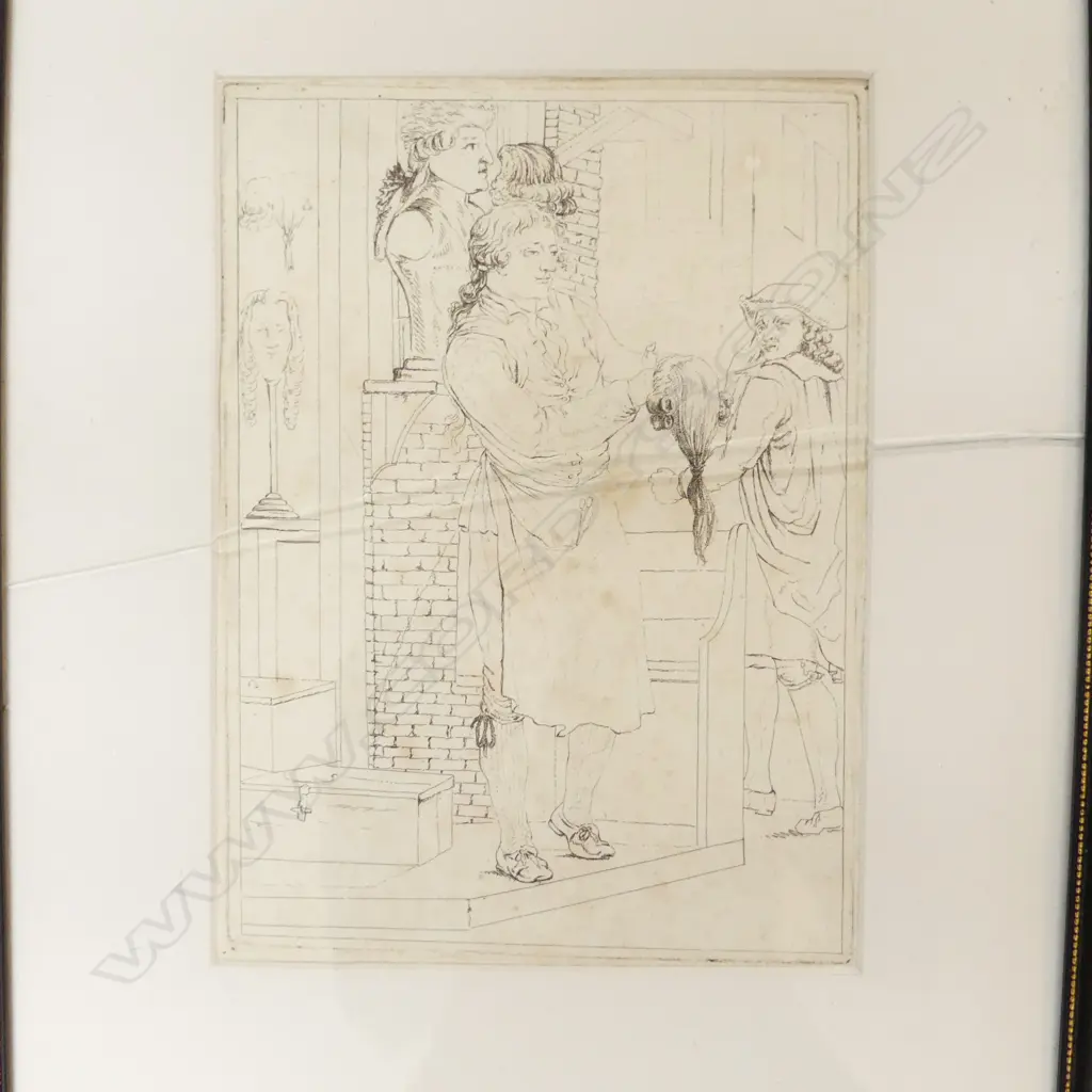 3 ANTIQUE ENGRAVINGS EX.OLD AKL ESTATE ONE A/F Image 1++