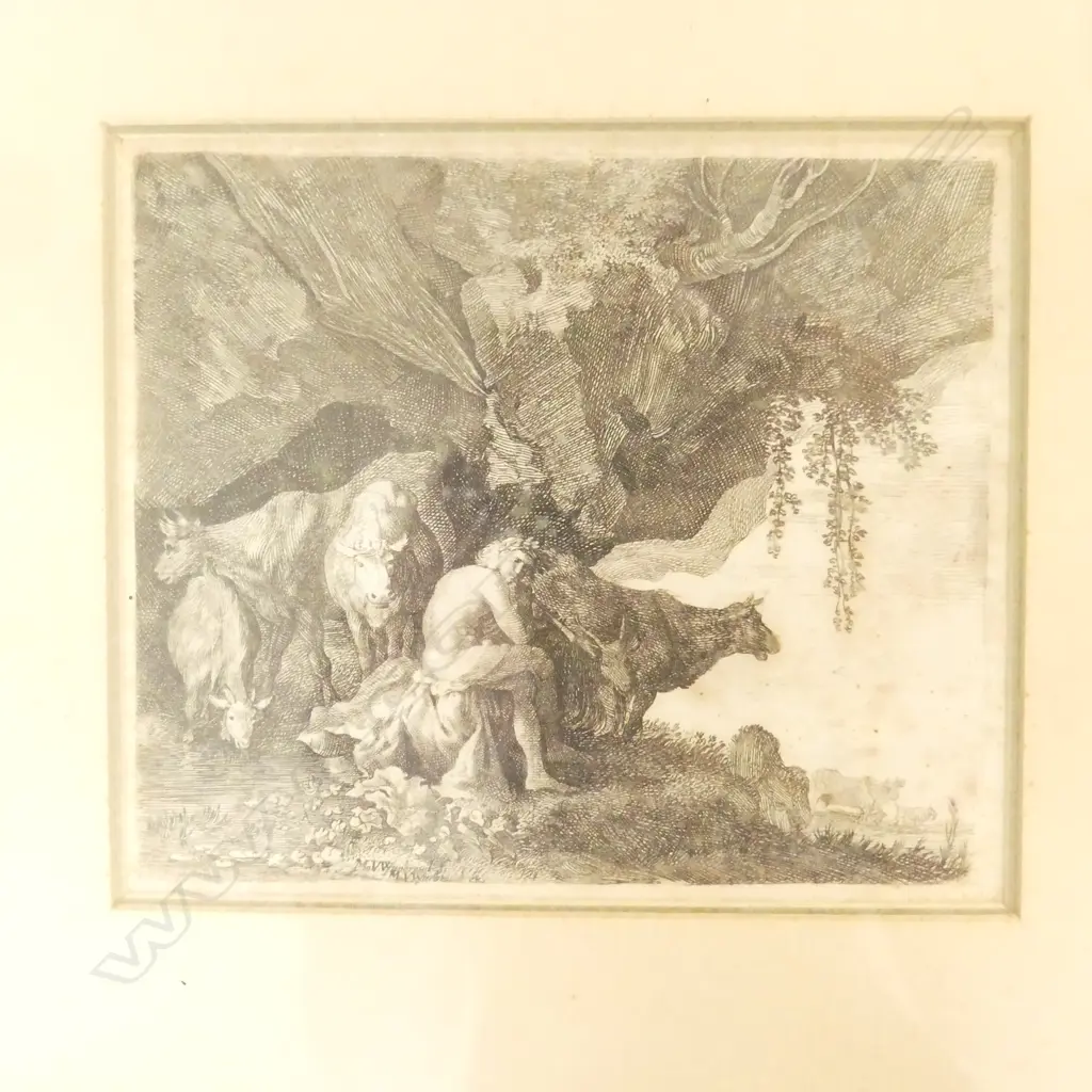 3 ANTIQUE ENGRAVINGS EX.OLD AKL ESTATE ONE A/F Image 1++