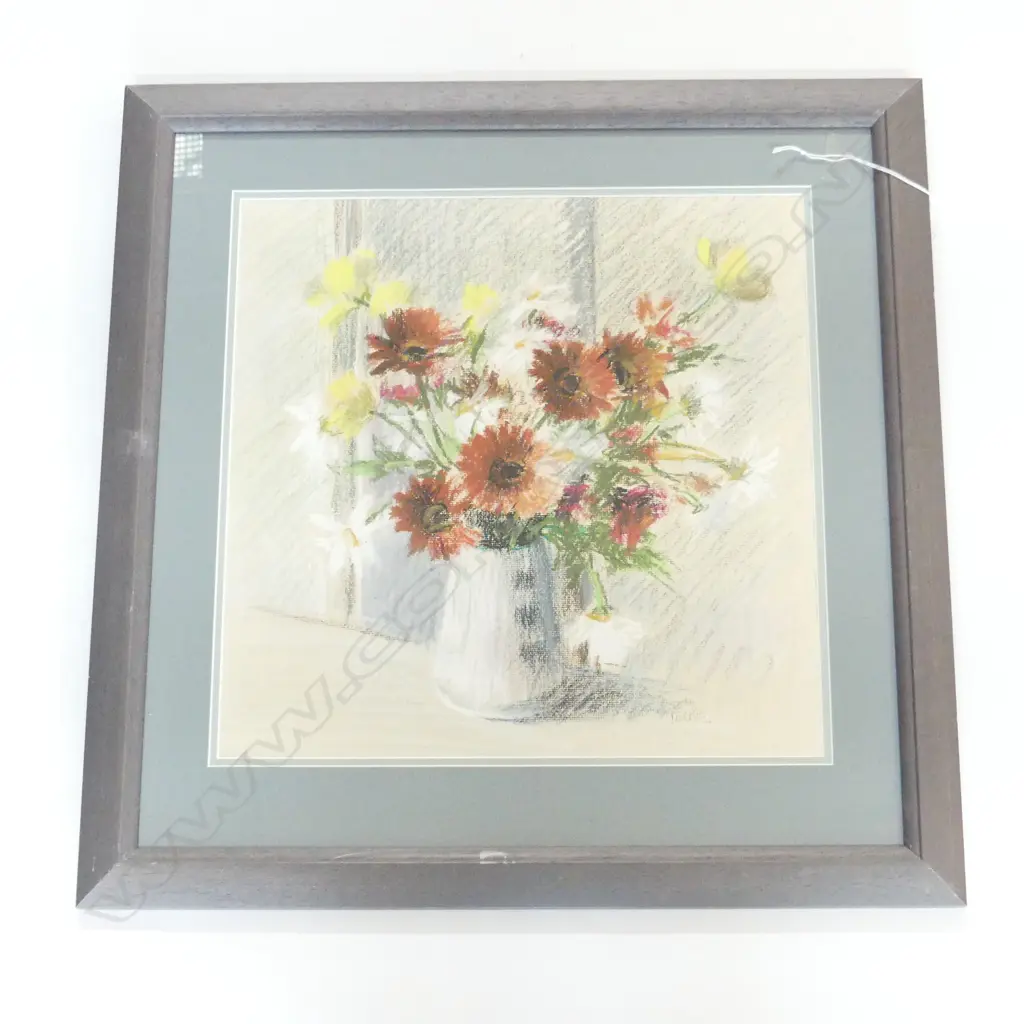 IDA EISE PASTEL STILL LIFE SIGNED 360 x 360mm Image 1++