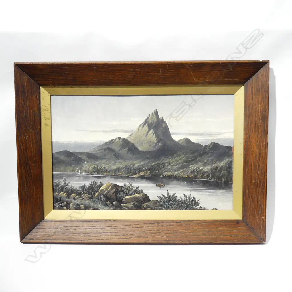 T Peerless (1858-96) COLONIAL LANDSCAPE OIL ON BOARD 330x515mm Image 1++