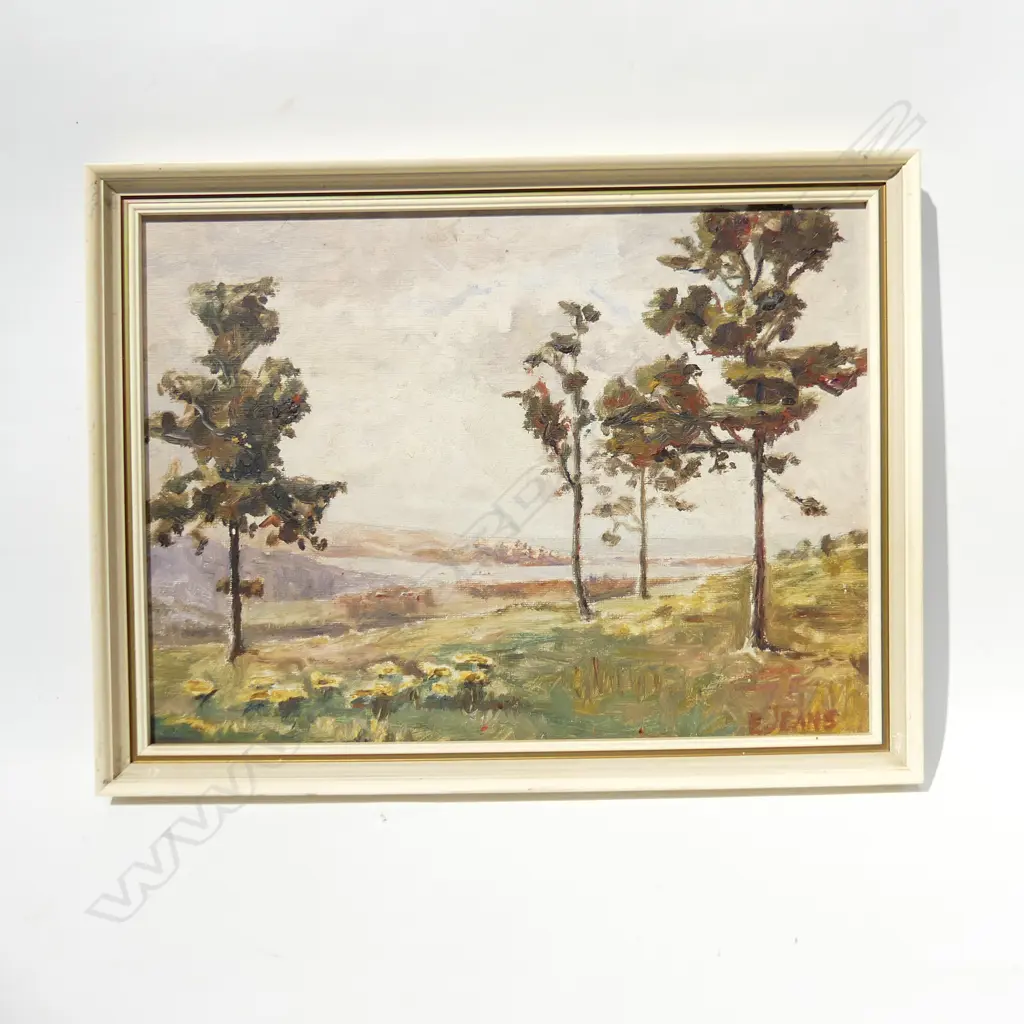 ENA B. JEANS 'RIMU TREES' OIL ON BOARD 270x370mm Image 1++