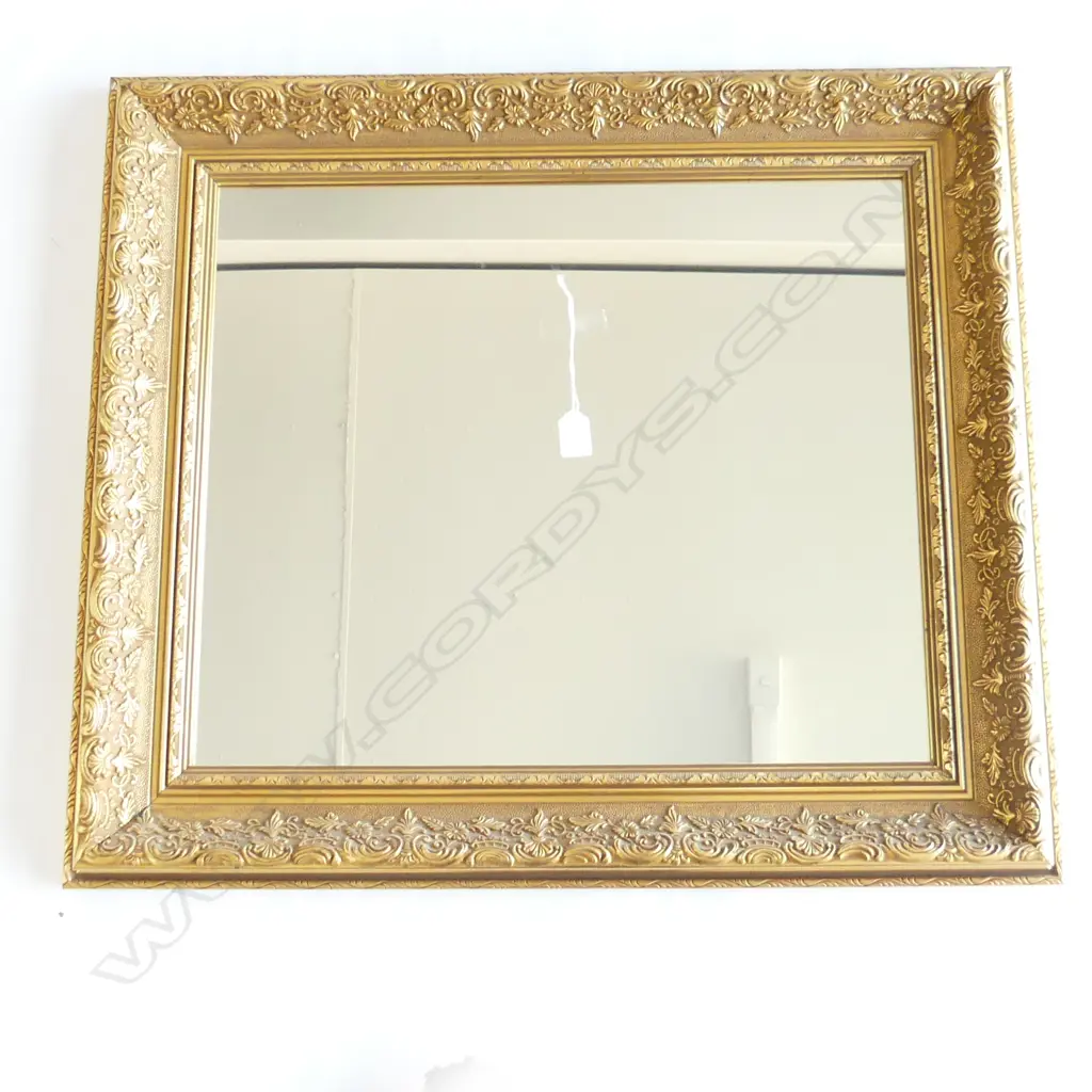 GILT FRAMED MIRROR 665x755mm Image 1++