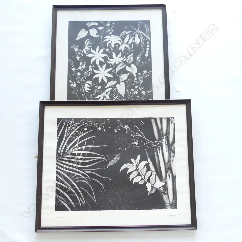 2 REI HAMON PRINTS; 'JOY' 480/600 465x370mm & OTHER (NO GLASS) 339/600 Image 1++