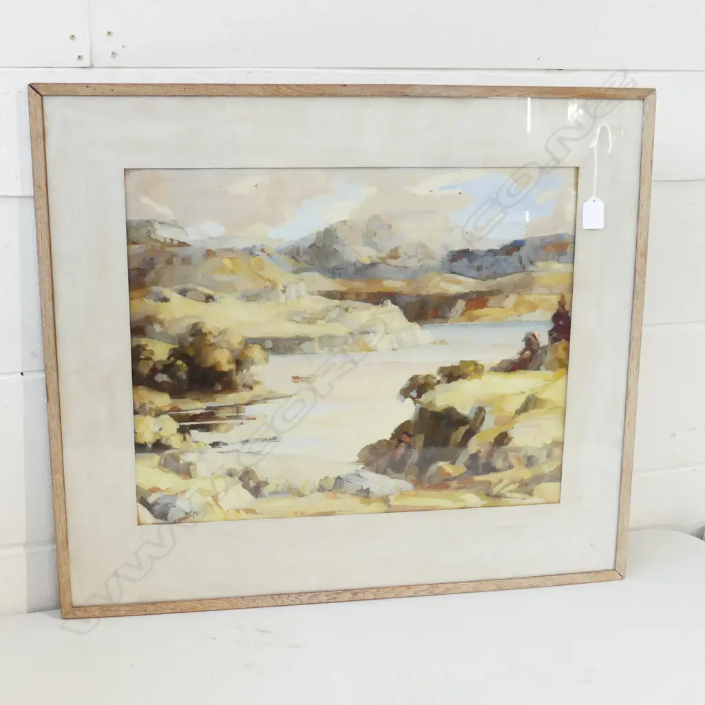 P BROWN 'QUIET HARBOUR' 1951  OIL ON BOARD H.400 x 490mm Image 1++