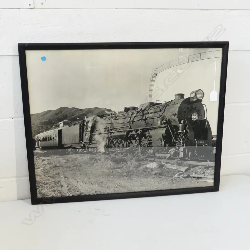LRG B&W PHOTOGRAPH STEAMTRAIN L 600 MM Image 1++