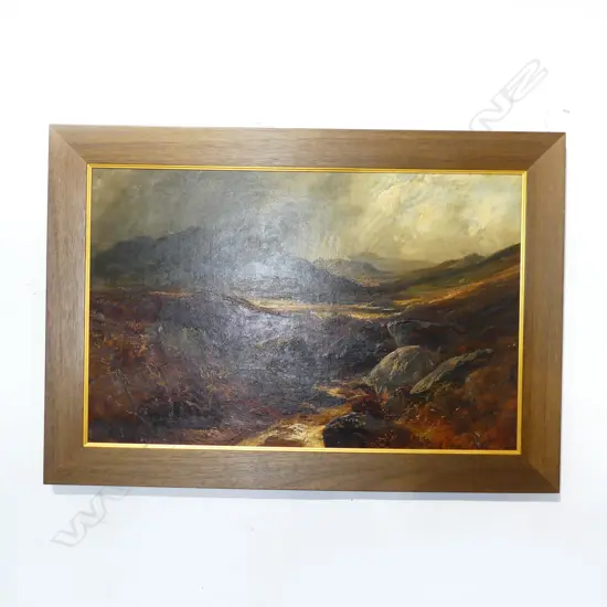 CLARENCE HENRY ROE (UK 1850-1909) OIL ON BOARD LANDSCAPE 470x730mm