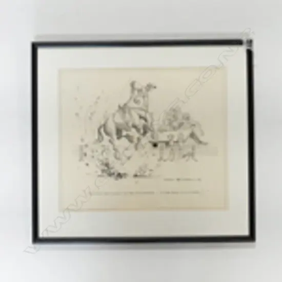 DAVID HENSHAW CARTOON DRAWING 280x330mm