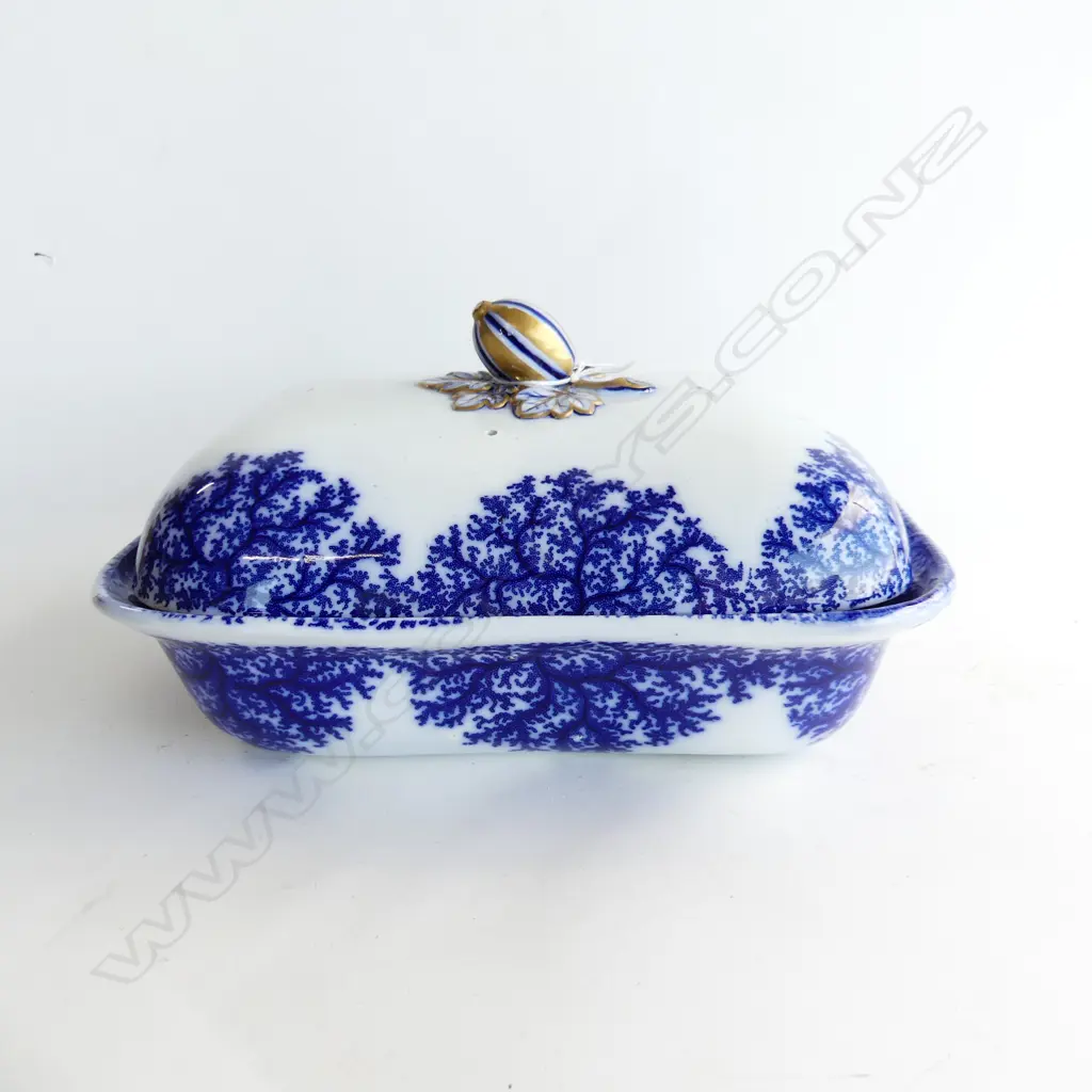 COPELAND SPODE LG B/W LIDDED TUREEN 330x230mm Image 1++